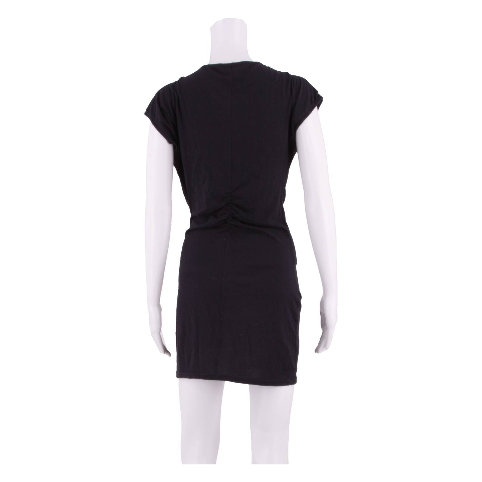 WHISTLES Womens Mini Dress Black Short Sleeve Short XS