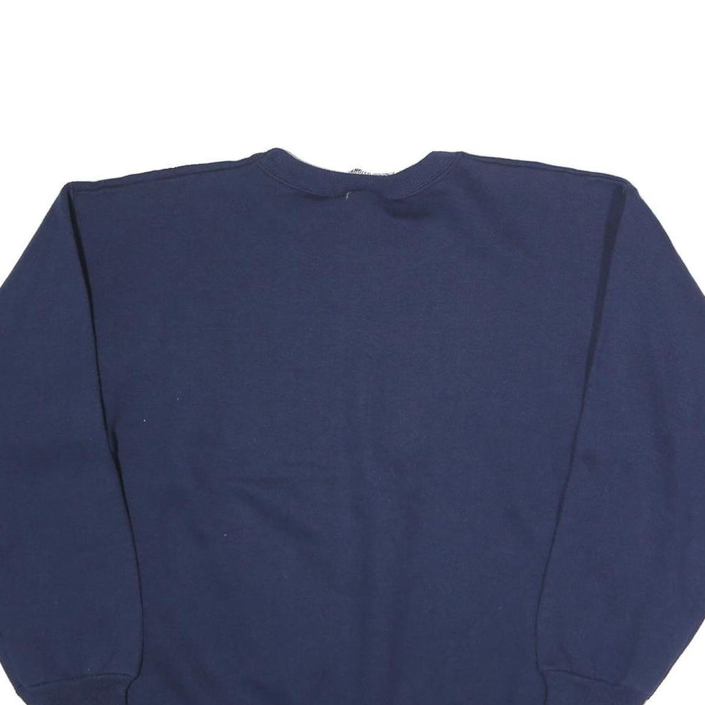 HANES Mens Blue Skeleton Graphic Crew Neck M Cotton Sweatshirt Casual