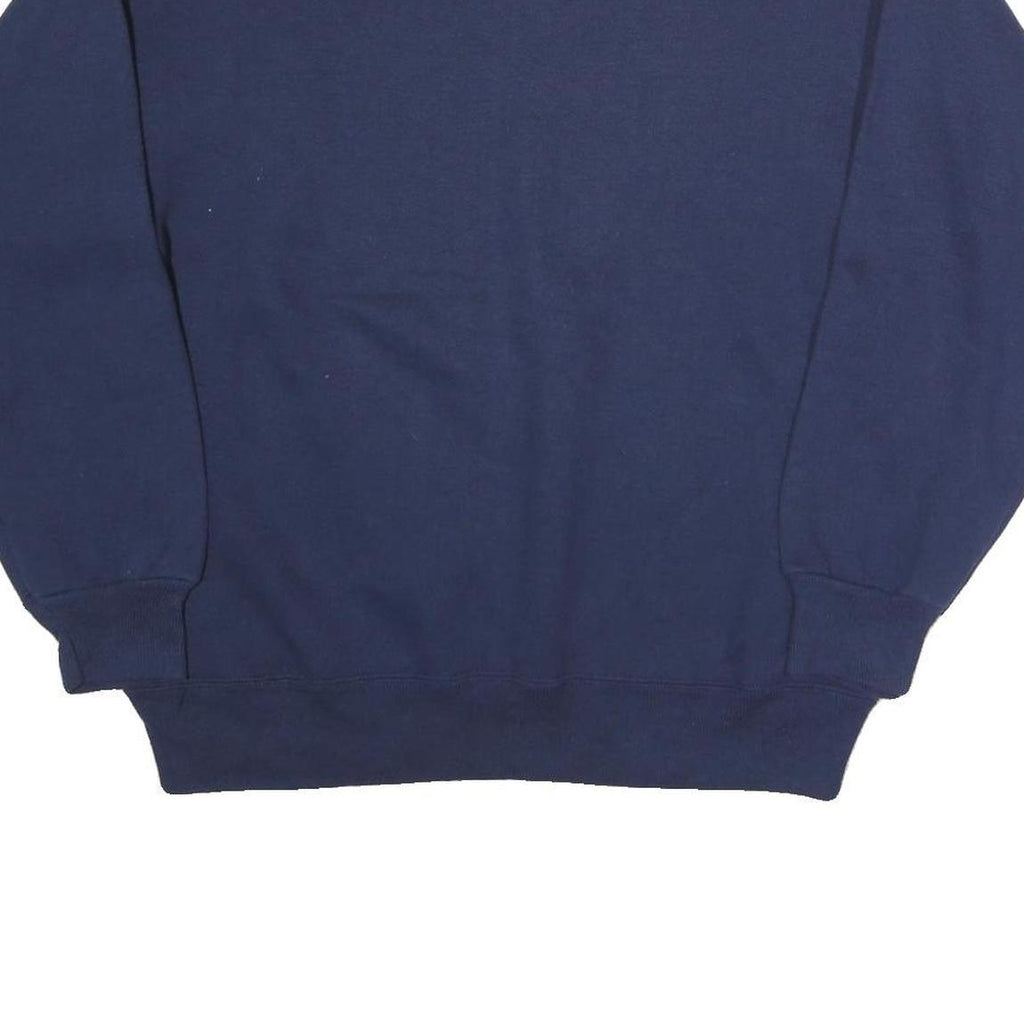 HANES Mens Blue Skeleton Graphic Crew Neck M Cotton Sweatshirt Casual