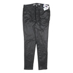 7 FOR ALL MANKIND Womens Jeans Black Slim Skinny Denim Raw W30 L28 Zip