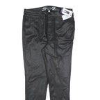 7 FOR ALL MANKIND Womens Jeans Black Slim Skinny Denim Raw W30 L28 Zip