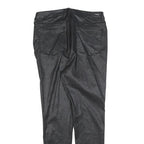 7 FOR ALL MANKIND Womens Jeans Black Slim Skinny Denim Raw W30 L28 Zip