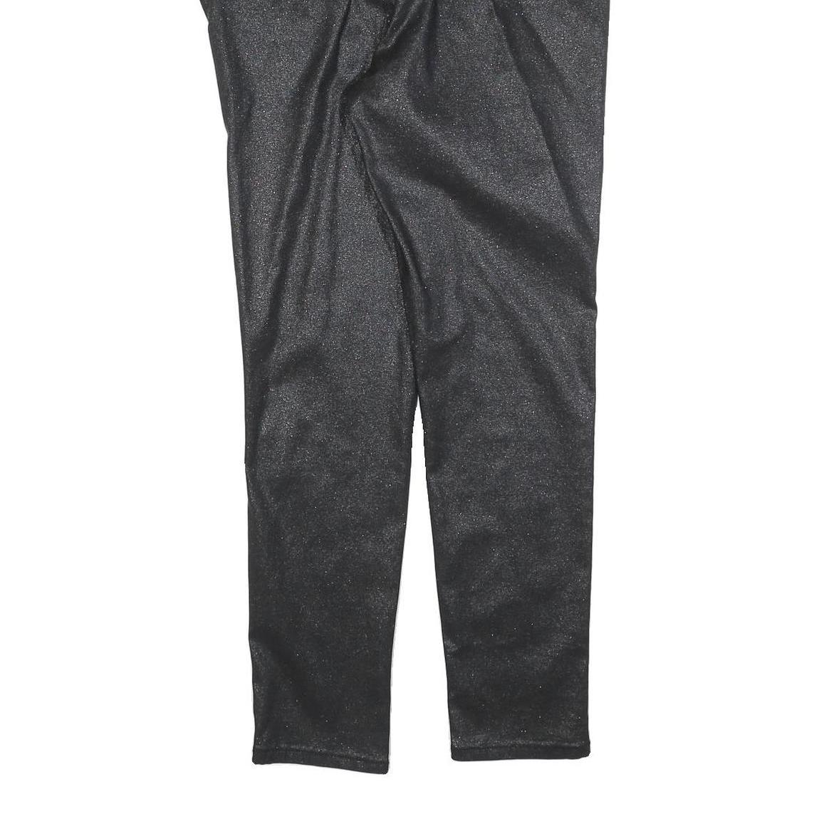 7 FOR ALL MANKIND Womens Jeans Black Slim Skinny Denim Raw W30 L28 Zip