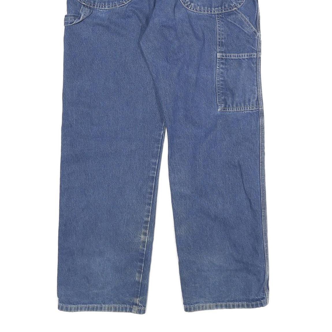 DICKIES Mens Jeans Blue Regular Straight Denim Medium W30 L29 Workwear