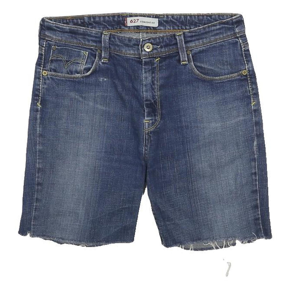 LEVI'S Womens Denim Blue Casual Shorts M W30 Stretch Fit 627