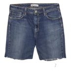 LEVI'S Womens Denim Blue Casual Shorts M W30 Stretch Fit 627