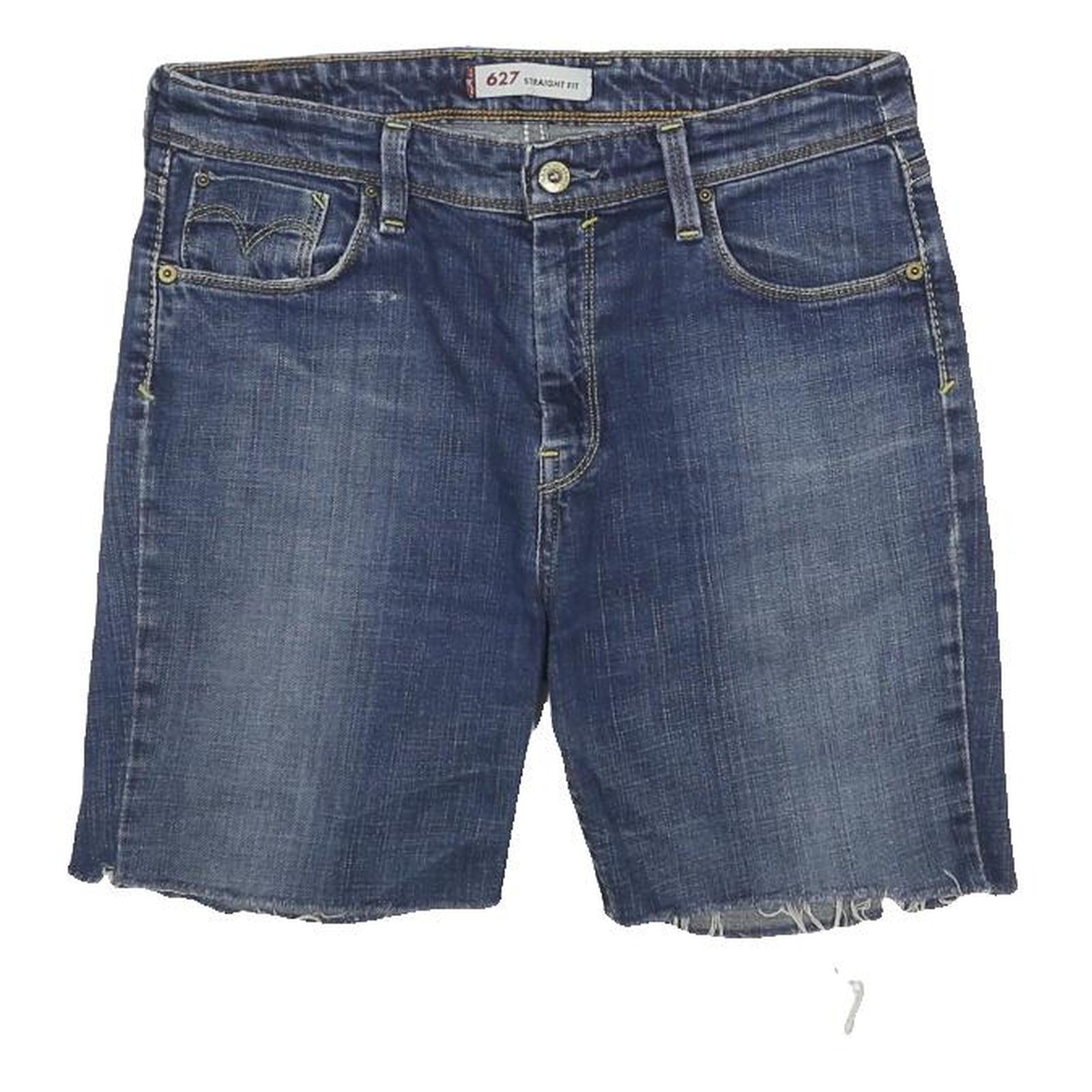 LEVI'S Womens Denim Blue Casual Shorts M W30 Stretch Fit 627