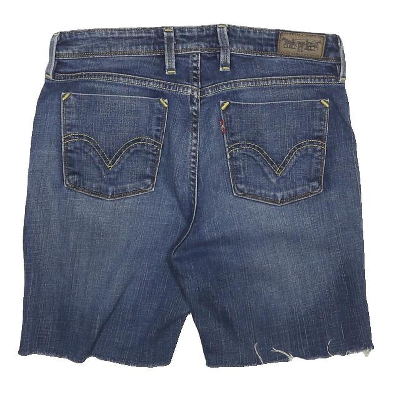 LEVI'S Womens Denim Blue Casual Shorts M W30 Stretch Fit 627