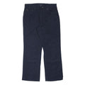 TOMMY HILFIGER Mens Cotton Blend Navy Relaxed Straight Trousers W32 L30 Casual
