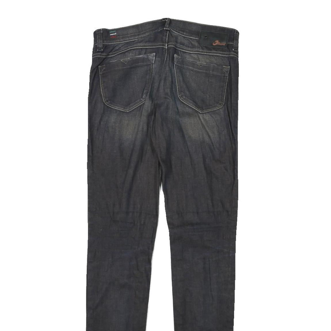 DIESEL Womens Slim Black Denim Light Wash Jeans W28 L32 Skinny Cotton Blend Zip