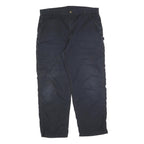 CARHARTT Mens Cotton Blend Blue Relaxed Straight Trousers W40 L32 Workwear