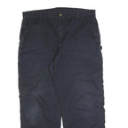 CARHARTT Mens Cotton Blend Blue Relaxed Straight Trousers W40 L32 Workwear