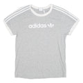 ADIDAS Womens T-Shirt Grey UK 8