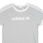 ADIDAS Womens T-Shirt Grey UK 8