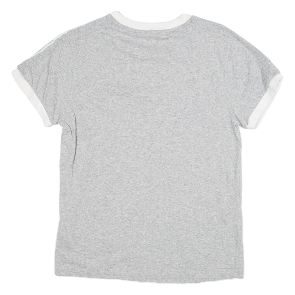 ADIDAS Womens T-Shirt Grey UK 8