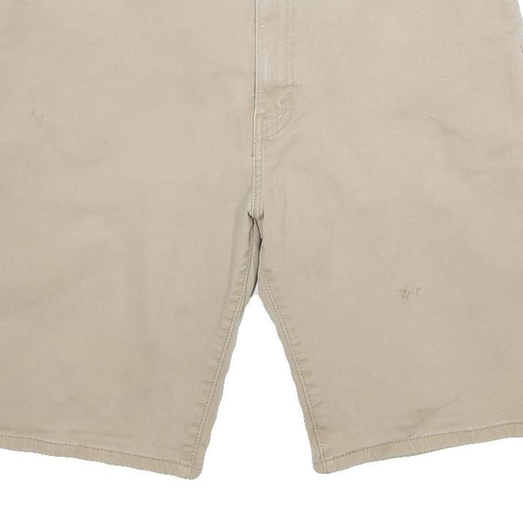 LEVI'S Mens Beige Casual Shorts Size L W36 Cotton Comfortable Fit