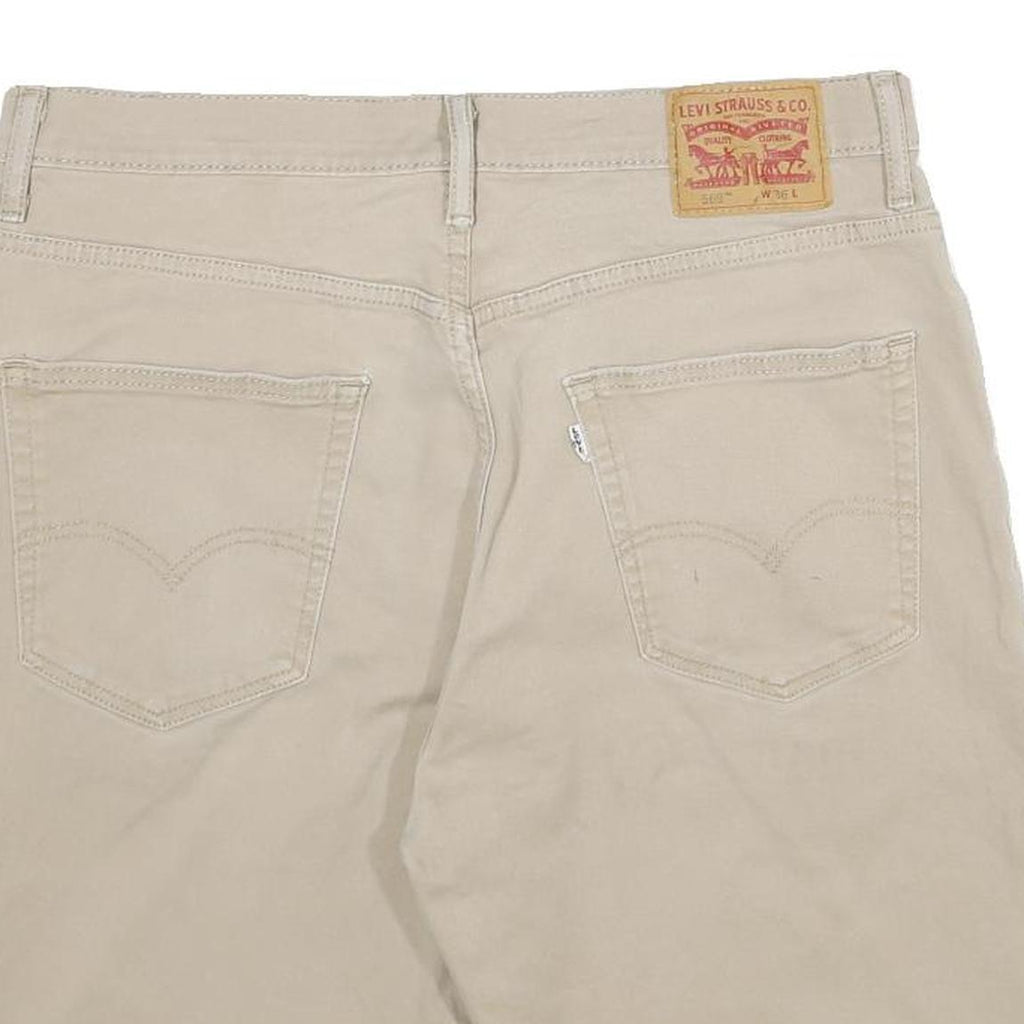 LEVI'S Mens Beige Casual Shorts Size L W36 Cotton Comfortable Fit