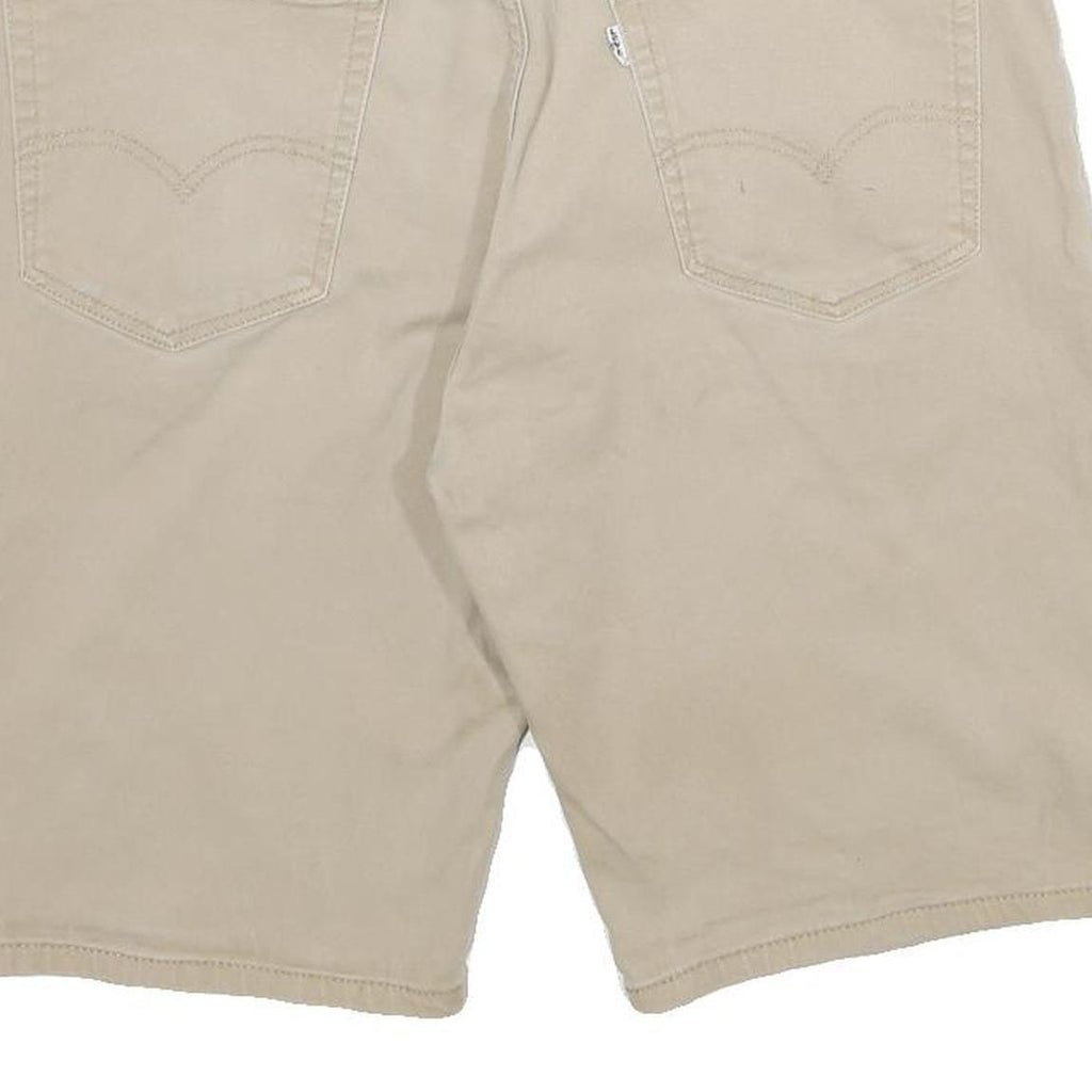 LEVI'S Mens Beige Casual Shorts Size L W36 Cotton Comfortable Fit