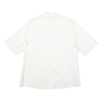 MARINA RINALDI Womens White Shirt L Cotton Blend Stylish Button Shirt