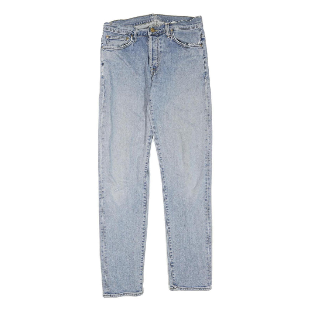 CARHARTT Mens Jeans Light Blue Regular Fit Straight Denim W29 L32 Button Closure