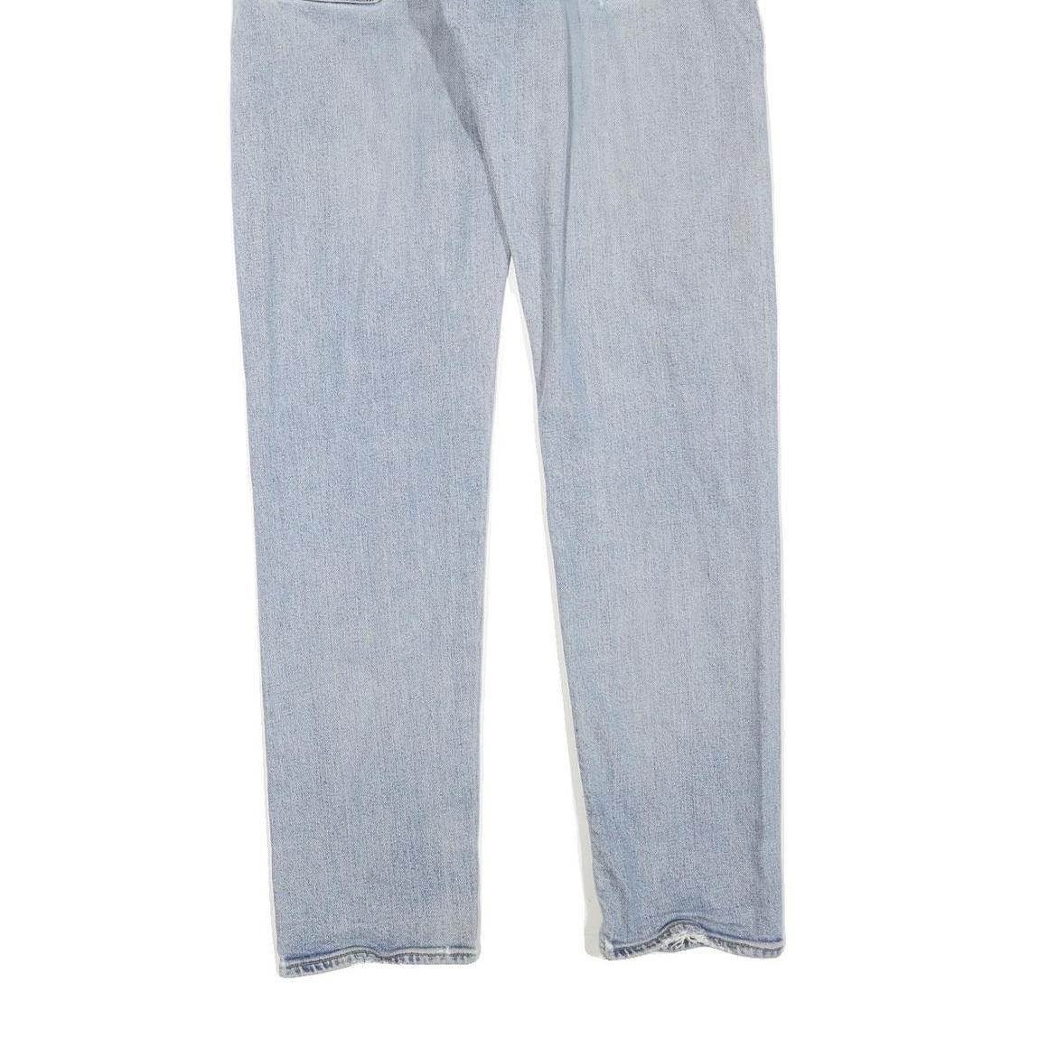 CARHARTT Mens Jeans Light Blue Regular Fit Straight Denim W29 L32 Button Closure