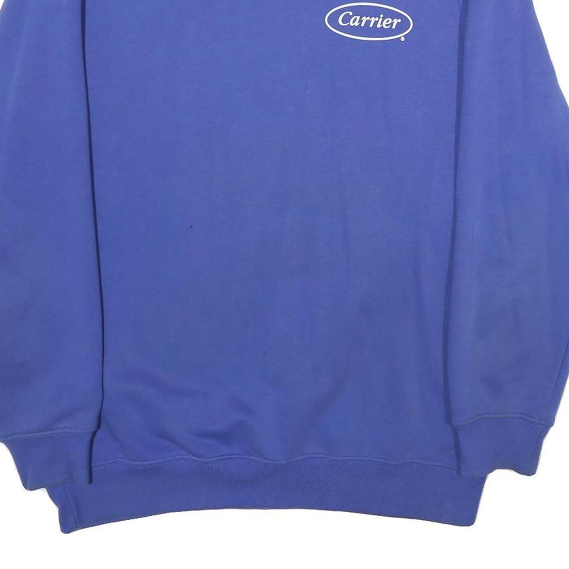 ENGELBERT STRAUSS Mens Blue Crew Neck XL Carrier Logo Sweatshirt Workwear