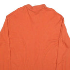 POLO RALPH LAUREN Mens Orange Long Sleeve Plain XL Cotton Blend Basic Polo Shirt