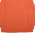 POLO RALPH LAUREN Mens Orange Long Sleeve Plain XL Cotton Blend Basic Polo Shirt
