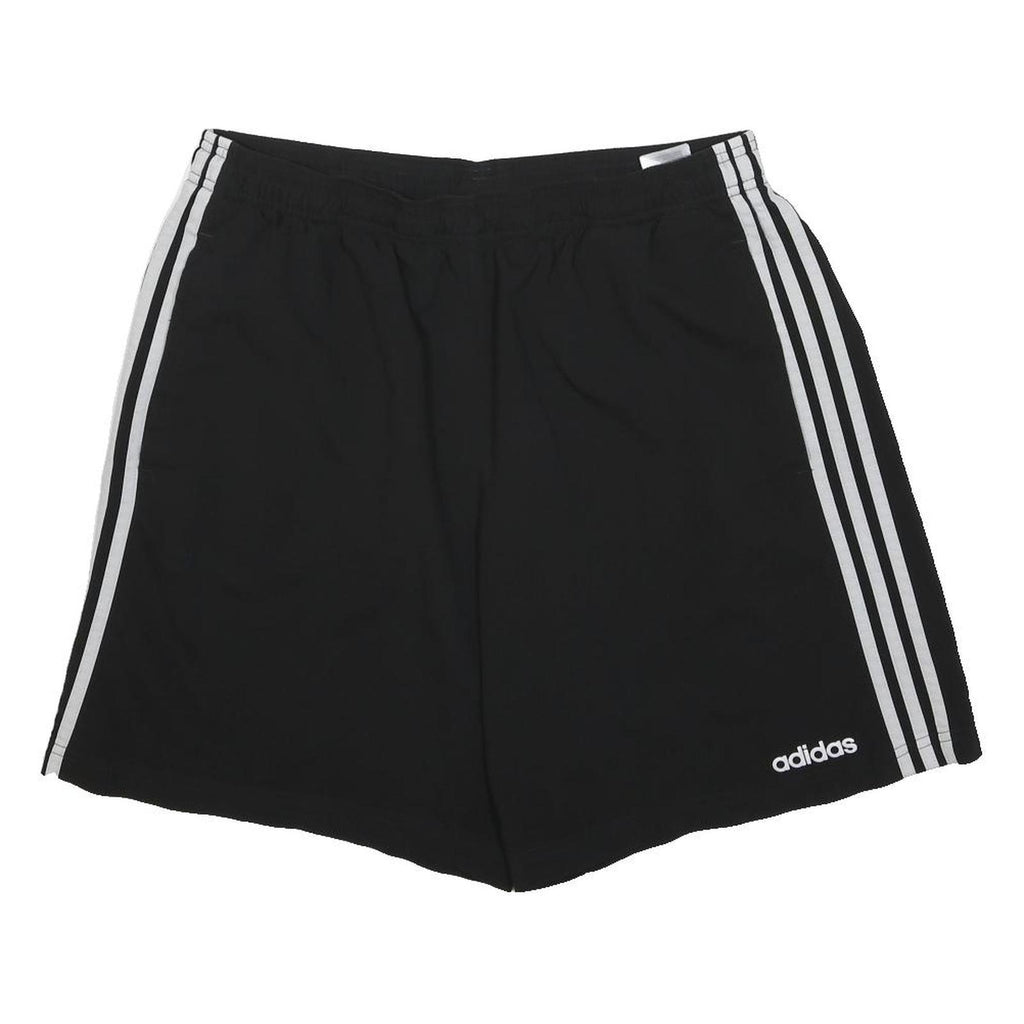 ADIDAS Mens Black Sports Shorts XL W30 Polyester Casual Gym Active Wear