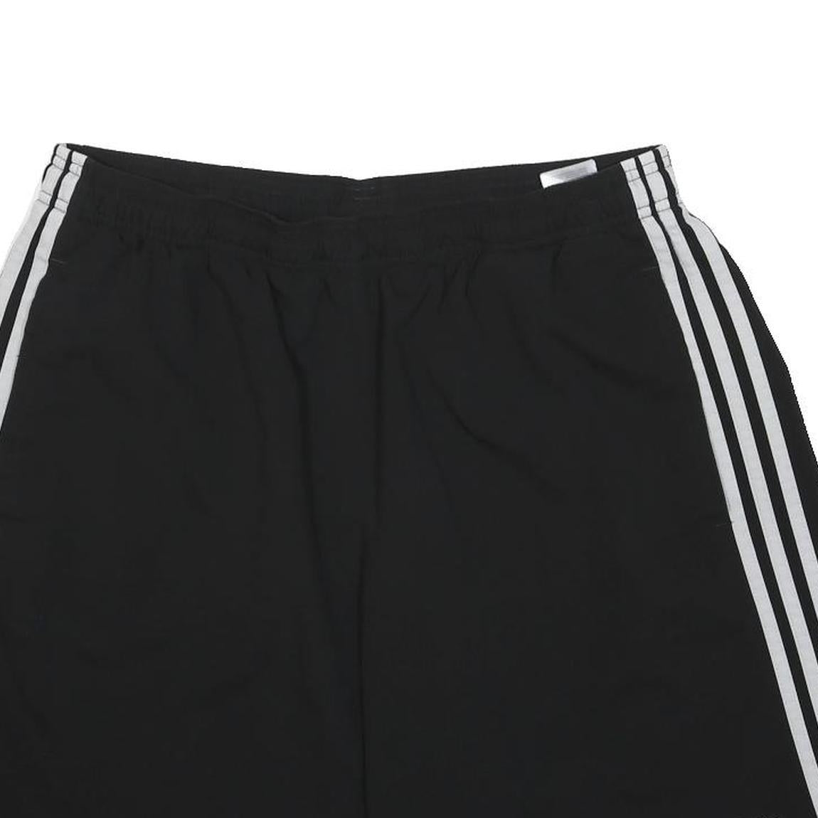 ADIDAS Mens Black Sports Shorts XL W30 Polyester Casual Gym Active Wear
