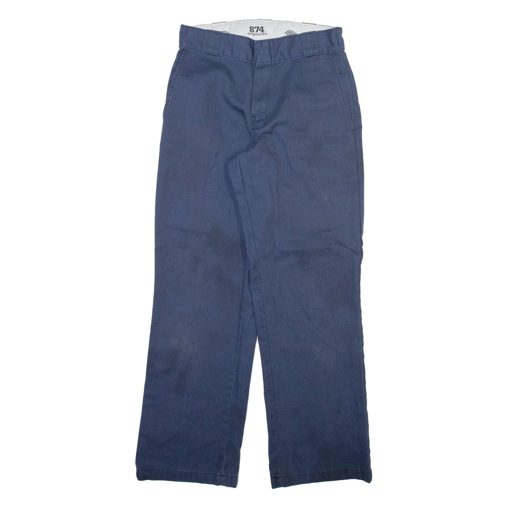 DICKIES 874 Workwear Mens Trousers Blue Regular Straight W29 L30
