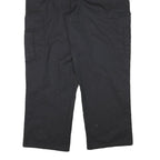 DICKIES Mens Cotton Blend Black Relaxed Cargo Trousers W36 L29 Workwear