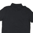 CALVIN KLEIN Mens Black & Grey Striped Polo Shirt XL Cotton Blend Casual