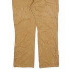 DICKIES Mens Cotton Blend Brown Relaxed Straight Trousers W40 L32 Workwear