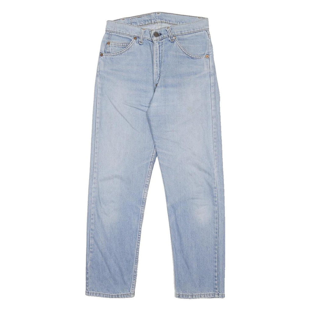 LEVI'S Womens Slim Jeans Blue Denim Light Wash W26 L26 Classic Zip Cotton