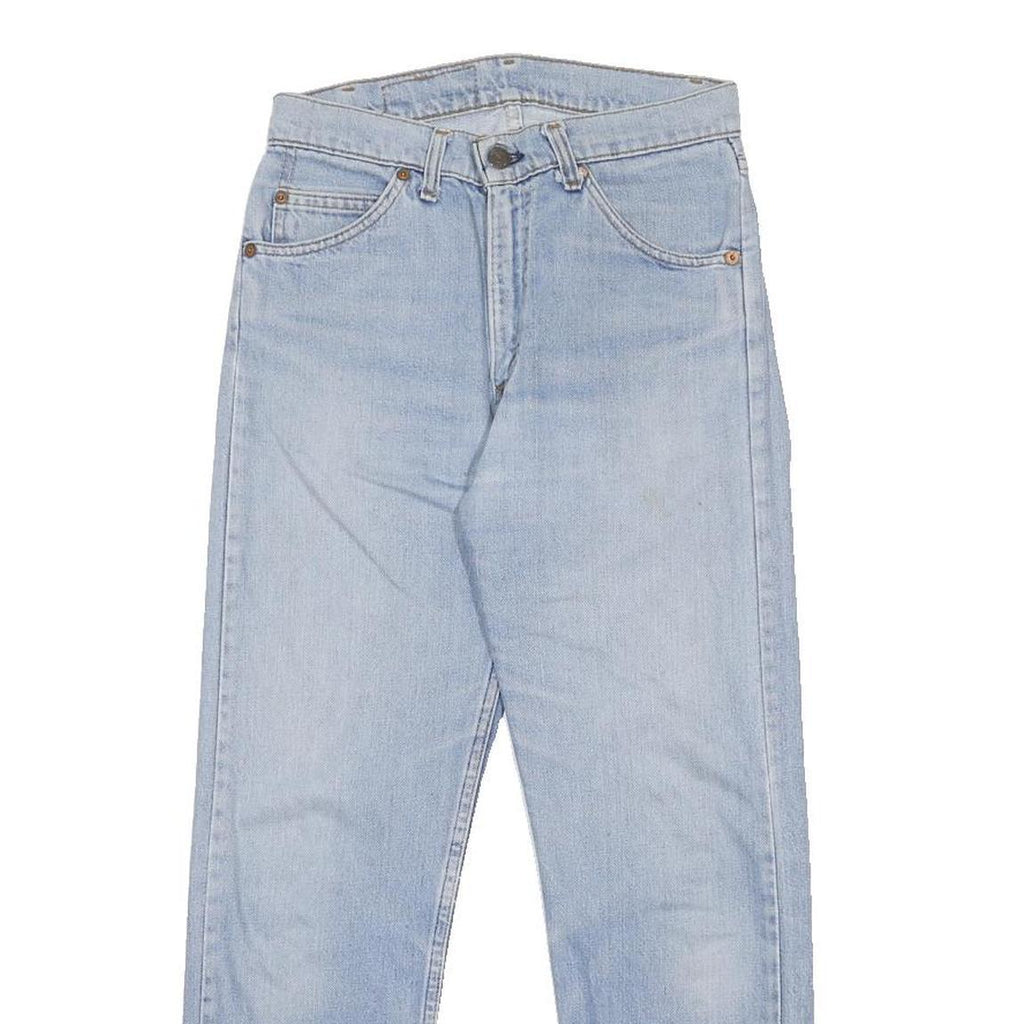 LEVI'S Womens Slim Jeans Blue Denim Light Wash W26 L26 Classic Zip Cotton
