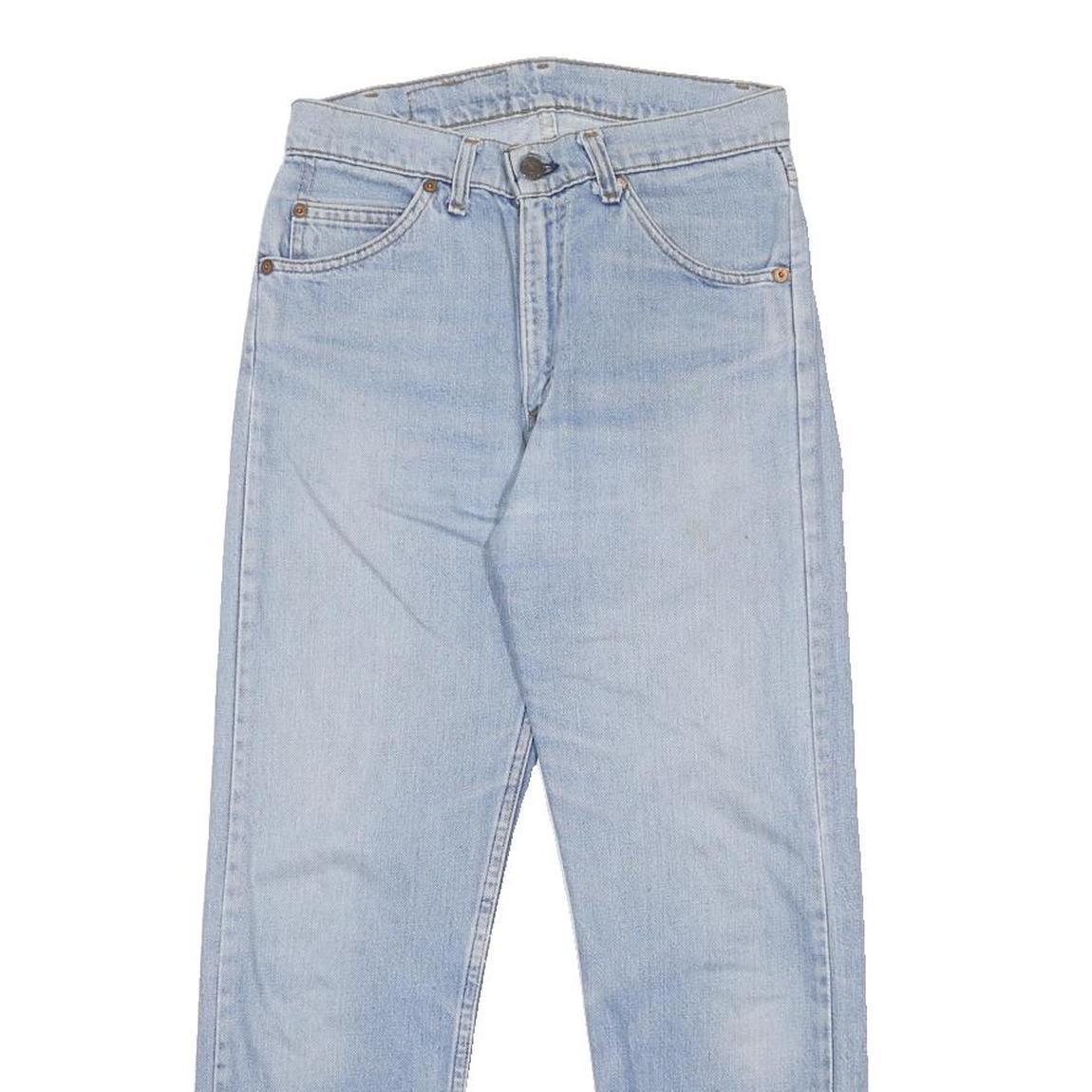 LEVI'S Womens Slim Jeans Blue Denim Light Wash W26 L26 Classic Zip Cotton