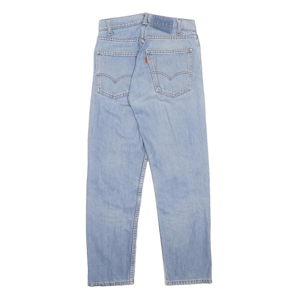 LEVI'S Womens Slim Jeans Blue Denim Light Wash W26 L26 Classic Zip Cotton