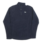 HELLY HANSEN Womens Navy Plain Pullover Jumper Crew Neck Polyester Blend L