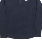 HELLY HANSEN Womens Navy Plain Pullover Jumper Crew Neck Polyester Blend L