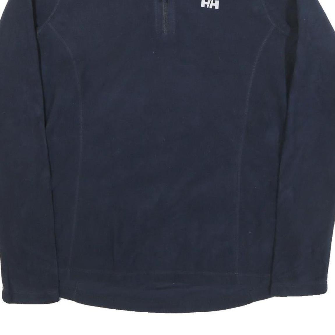 HELLY HANSEN Womens Navy Plain Pullover Jumper Crew Neck Polyester Blend L