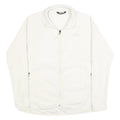 THE NORTH FACE Womens White Fleece Jacket M Zip Outdoor Warm Casual