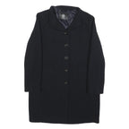 BOGNER Womens Black Wool Blend Tailored Jacket S Button Closure Classic Fit