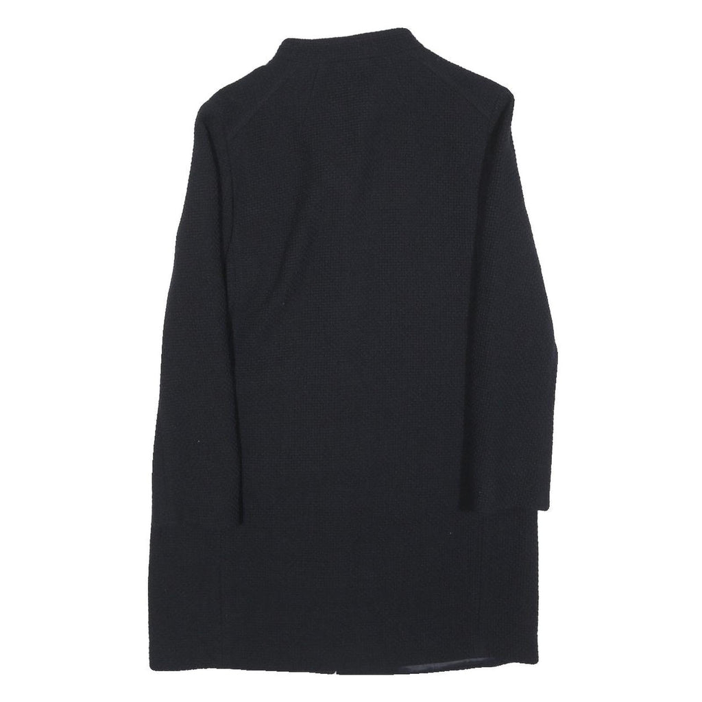 BOGNER Womens Black Wool Blend Tailored Jacket S Button Closure Classic Fit