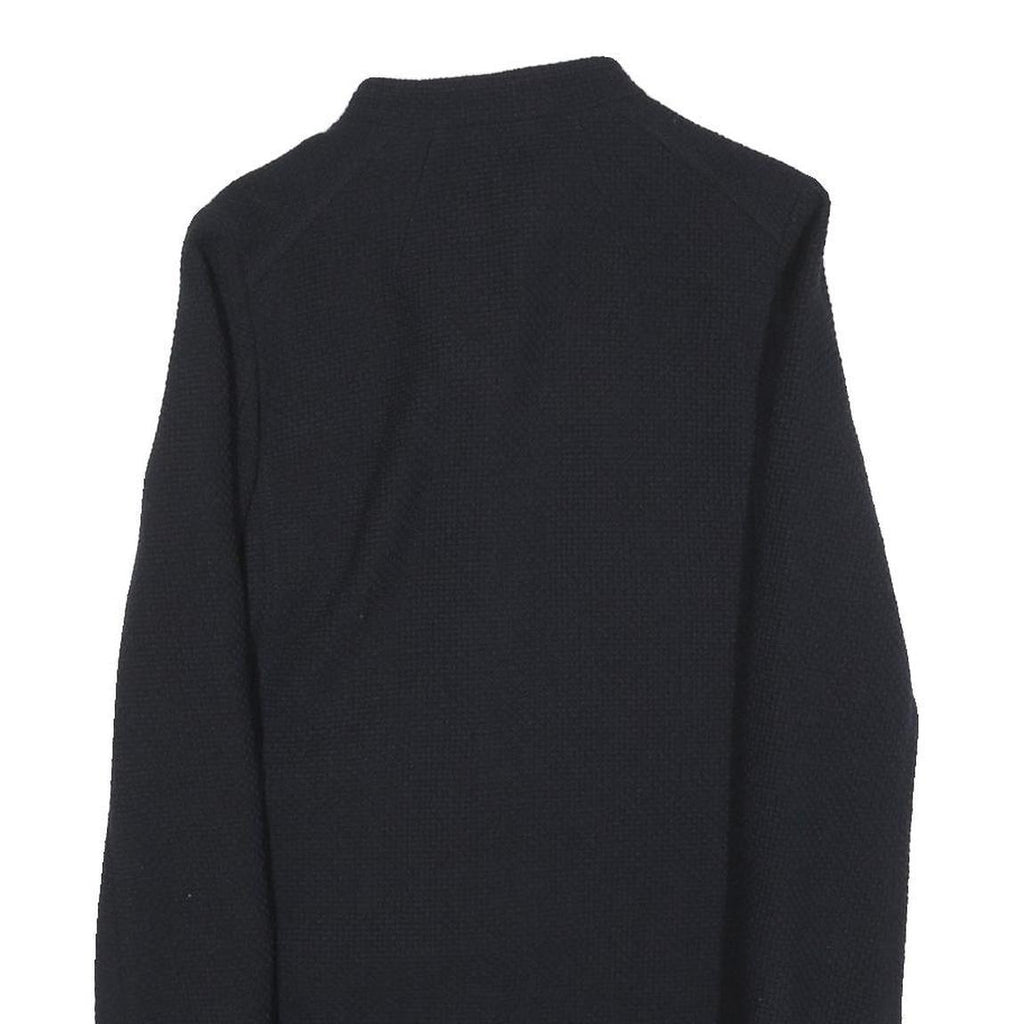 BOGNER Womens Black Wool Blend Tailored Jacket S Button Closure Classic Fit