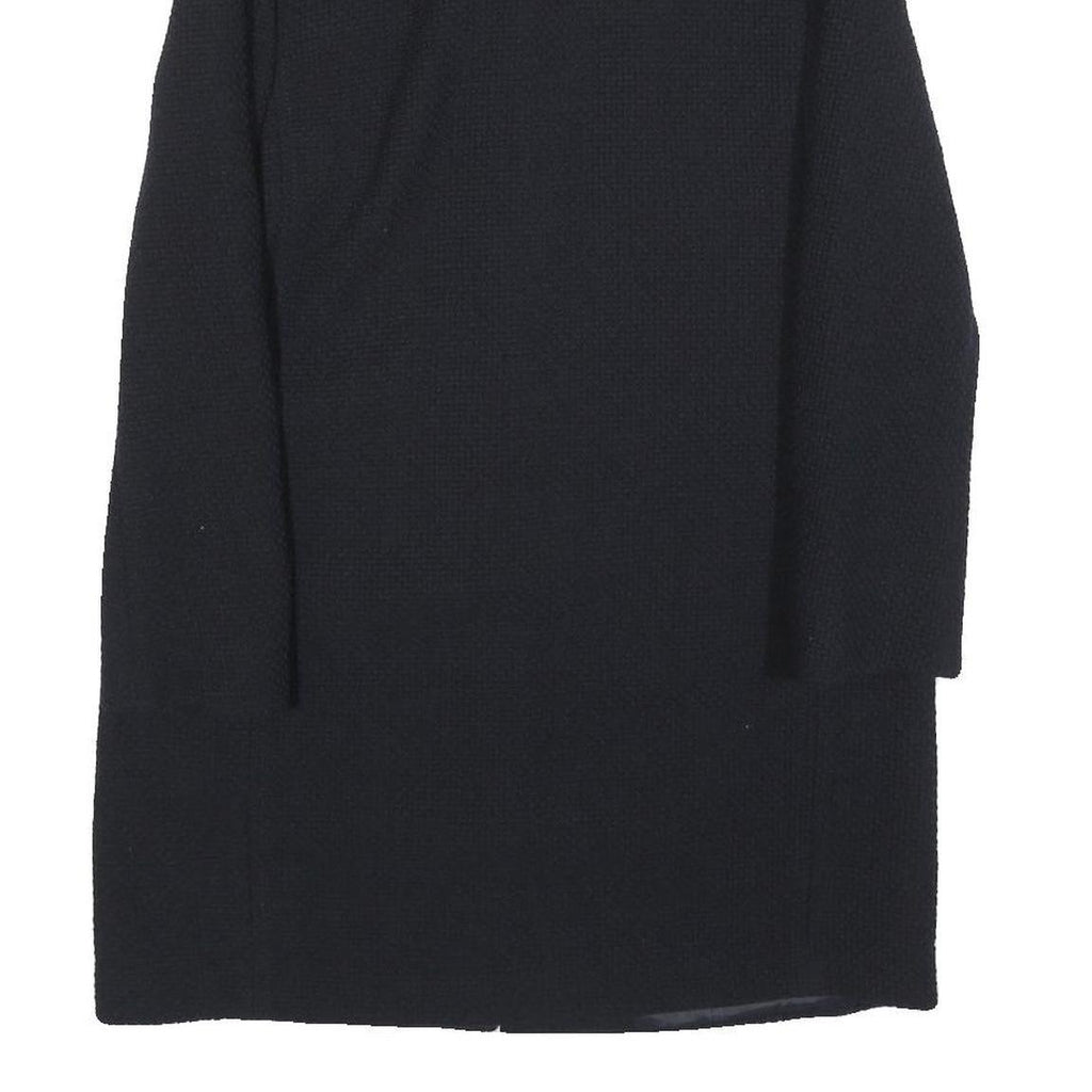 BOGNER Womens Black Wool Blend Tailored Jacket S Button Closure Classic Fit