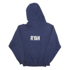 JERZEES Mens Navy Blue Grass Lake Warriors Hoodie M Cotton Blend Casual