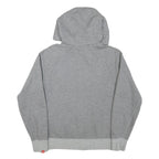 NIKE Mens Grey Full Zip Hoodie S Cotton Blend Sportswear Casual Zip Up