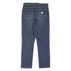 CARHARTT Workwear Womens Jeans Blue Slim Straight Stone Wash W30 L26