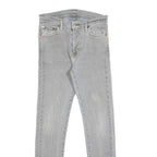 LEVI'S 510 Mens Jeans Light Grey Slim Skinny Denim W30 L32 Zip Cotton Blend